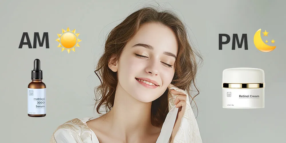 早上用 Matrixyl，晚上用视黄醇