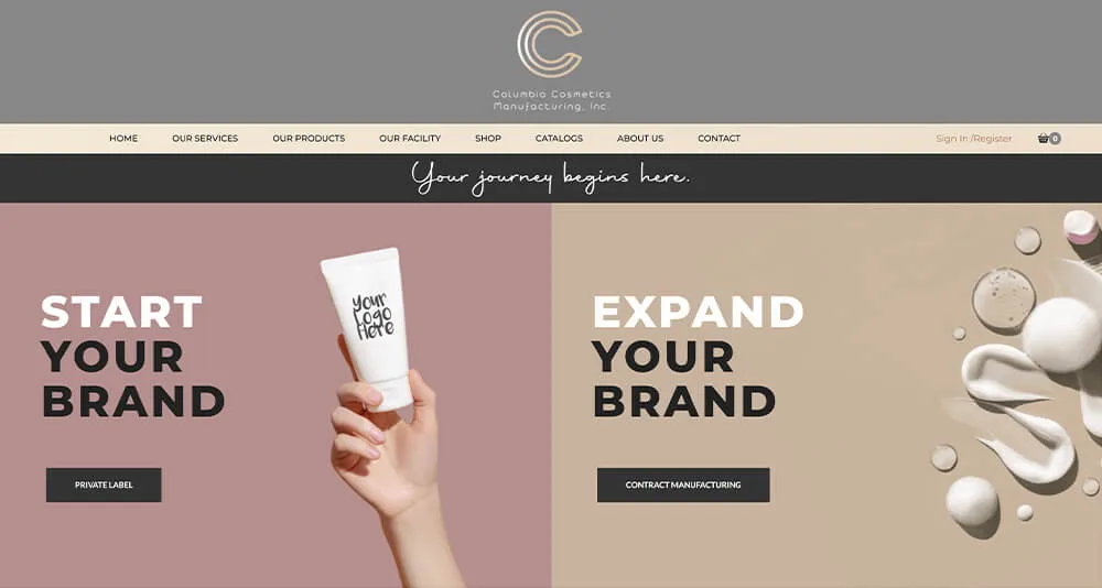 化妆品制造商网站