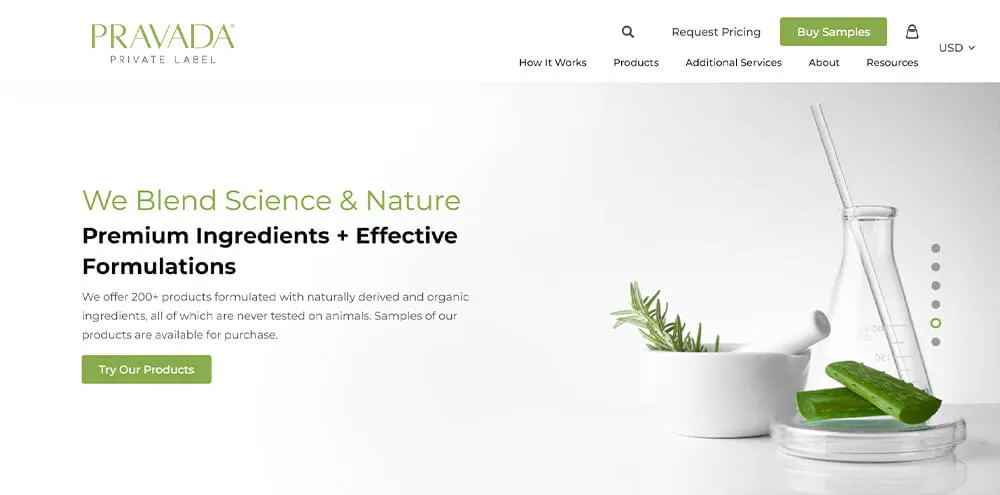 化妆品制造商网站