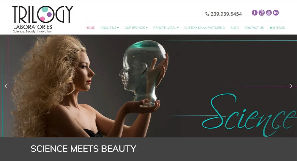 化妆品制造商网站