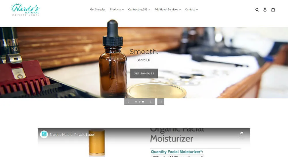 化妆品制造商网站