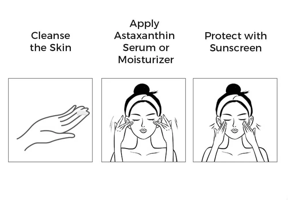 如何使用虾青素护肤产品