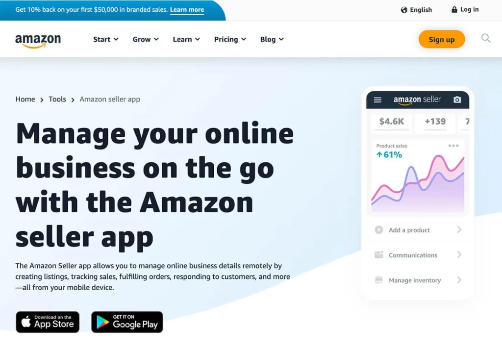 下载亚马逊卖家应用