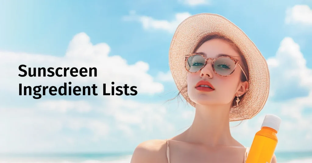 Sunscreen Ingredient Lists