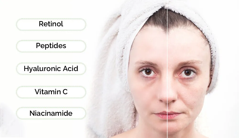 抗衰老皮肤的活性成分