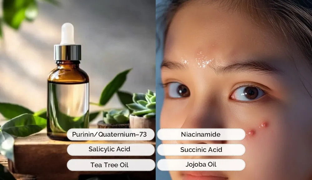 针对易痘肌肤的关键成分