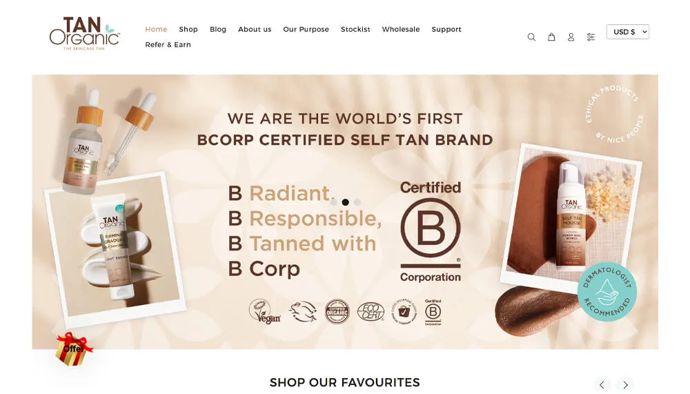 Tan Organic