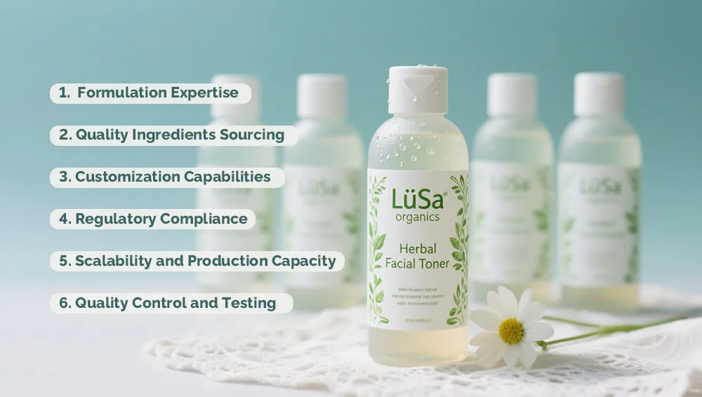 选择爽肤水制造商的关键考量因素 