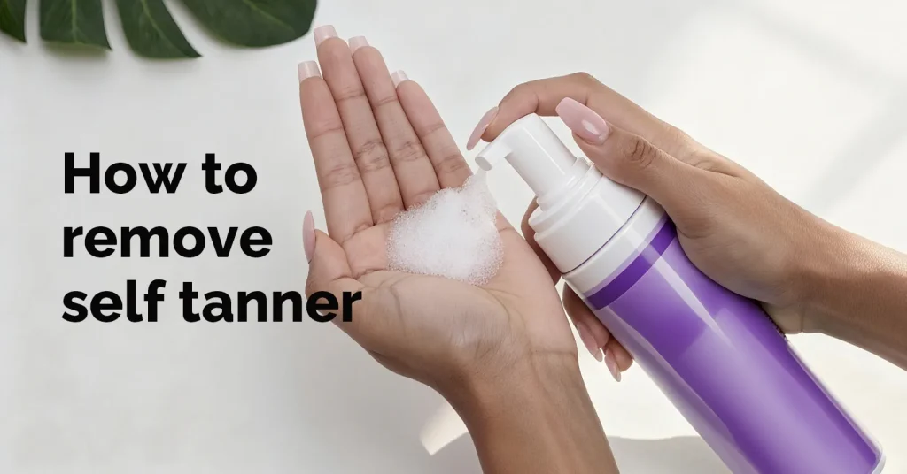 How to remove self tanner