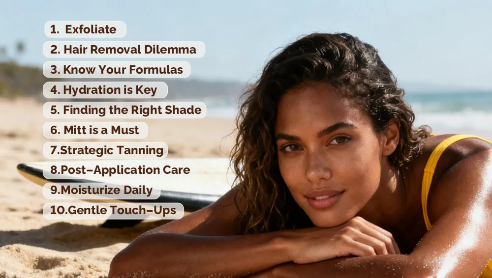 自助美黑小贴士