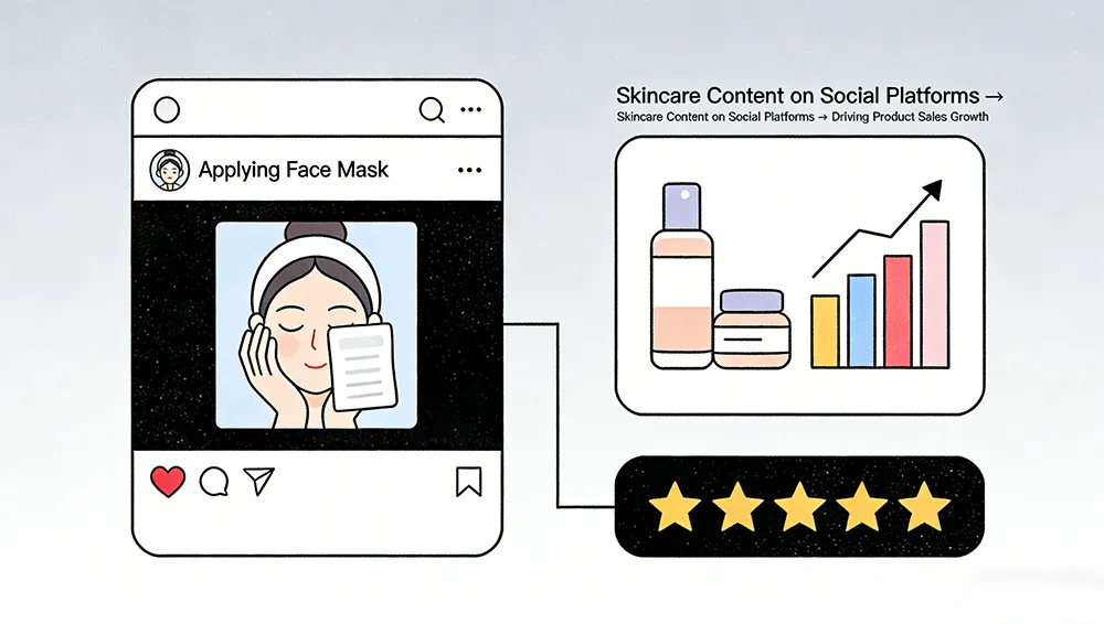 护肤品社交媒体格局